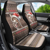 Donkey Christmas Car Seat Cover Merry Kiss My Ass - Wonder Print Shop