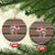 Donkey Christmas Ceramic Ornament Merry Kiss My Ass - Wonder Print Shop