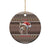 Donkey Christmas Ceramic Ornament Merry Kiss My Ass - Wonder Print Shop