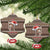 Donkey Christmas Ceramic Ornament Merry Kiss My Ass - Wonder Print Shop