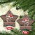 Donkey Christmas Ceramic Ornament Merry Kiss My Ass - Wonder Print Shop