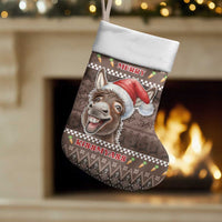 Donkey Christmas Stocking Merry Kiss My Ass - Wonder Print Shop