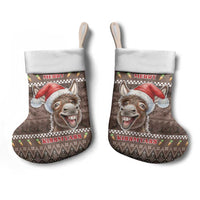 Donkey Christmas Stocking Merry Kiss My Ass - Wonder Print Shop