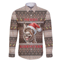 Donkey Christmas Family Matching Off The Shoulder Long Sleeve Dress and Hawaiian Shirt Merry Kiss My Ass - Wonder Print Shop