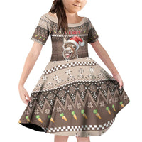 Donkey Christmas Family Matching Off Shoulder Short Dress and Hawaiian Shirt Merry Kiss My Ass - Wonder Print Shop