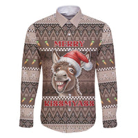 Donkey Christmas Family Matching Off Shoulder Short Dress and Hawaiian Shirt Merry Kiss My Ass - Wonder Print Shop