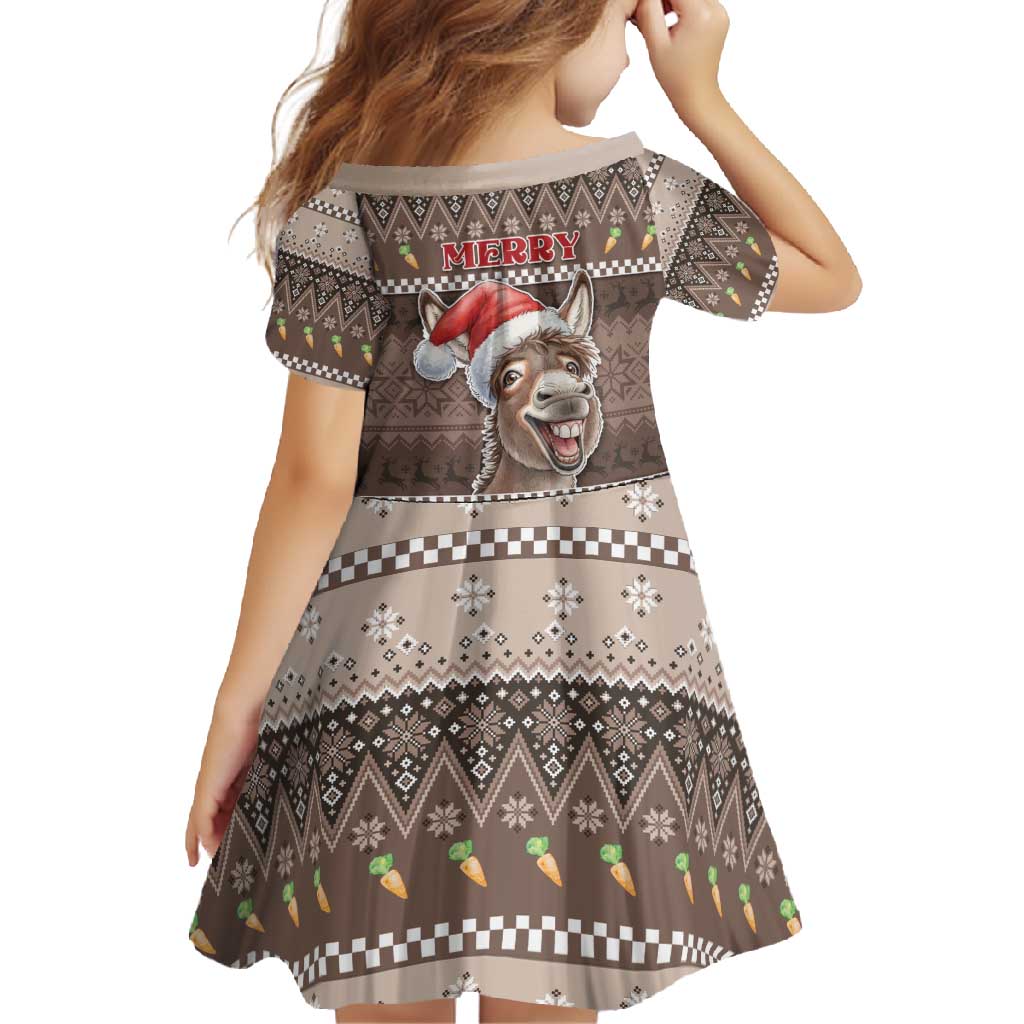 Donkey Christmas Family Matching Tank Maxi Dress and Hawaiian Shirt Merry Kiss My Ass - Wonder Print Shop