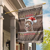 Donkey Christmas Garden Flag Merry Kiss My Ass - Wonder Print Shop