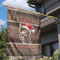Donkey Christmas Garden Flag Merry Kiss My Ass - Wonder Print Shop