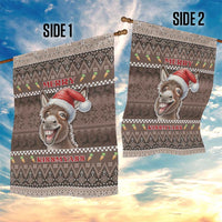 Donkey Christmas Garden Flag Merry Kiss My Ass - Wonder Print Shop