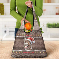 Donkey Christmas Grocery Bag Merry Kiss My Ass - Wonder Print Shop
