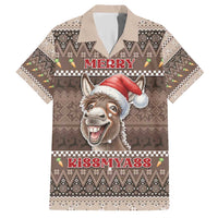 Donkey Christmas Hawaiian Shirt Merry Kiss My Ass - Wonder Print Shop
