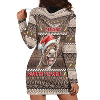 Donkey Christmas Hoodie Dress Merry Kiss My Ass - Wonder Print Shop