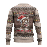 Donkey Christmas Ugly Christmas Sweater Merry Kiss My Ass - Wonder Print Shop