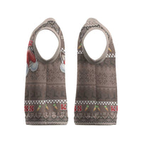 Donkey Christmas Knitted V-Neck Vest Merry Kiss My Ass - Wonder Print Shop