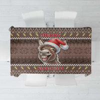 Donkey Christmas Tablecloth Merry Kiss My Ass - Wonder Print Shop