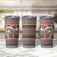 Donkey Christmas Tumbler Cup Merry Kiss My Ass - Wonder Print Shop