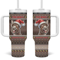 Donkey Christmas Tumbler With Handle Merry Kiss My Ass - Wonder Print Shop