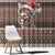 Donkey Christmas Window Curtain Merry Kiss My Ass - Wonder Print Shop