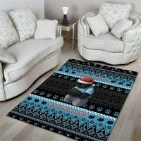 Cat Christmas Area Rug It’s Fine I’m Fine Everything Is Fine - Wonder Print Shop