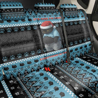 Cat Christmas Back Car Seat Cover It’s Fine I’m Fine Everything Is Fine - Wonder Print Shop