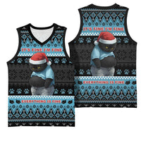 Cat Christmas Basketball Jersey It’s Fine I’m Fine Everything Is Fine - Wonder Print Shop