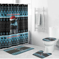 Cat Christmas Bathroom Set It’s Fine I’m Fine Everything Is Fine - Wonder Print Shop