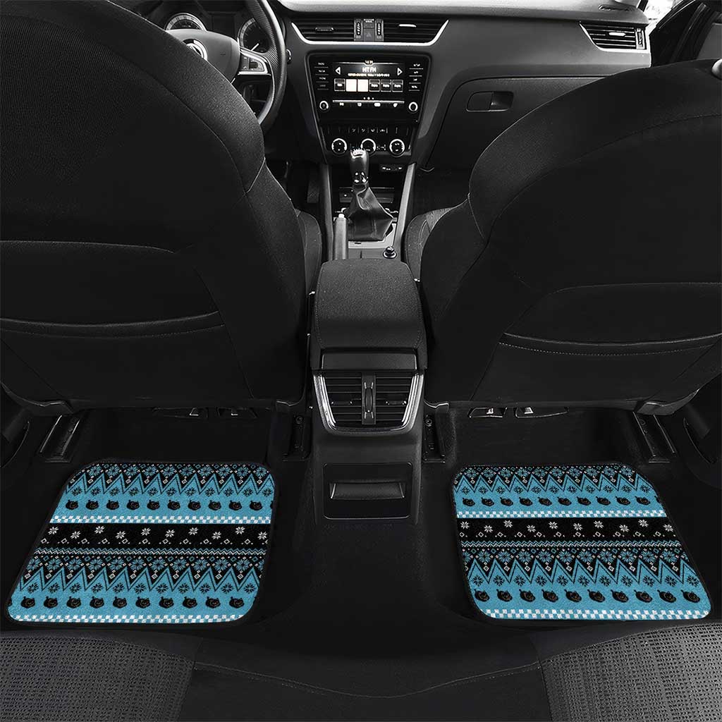 Cat Christmas Car Mats It’s Fine I’m Fine Everything Is Fine - Wonder Print Shop