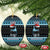 Cat Christmas Ceramic Ornament It’s Fine I’m Fine Everything Is Fine - Wonder Print Shop