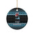 Cat Christmas Ceramic Ornament It’s Fine I’m Fine Everything Is Fine - Wonder Print Shop