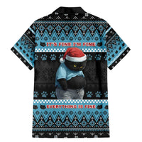 Cat Christmas Family Matching Mermaid Dress and Hawaiian Shirt It’s Fine I’m Fine Everything Is Fine - Wonder Print Shop