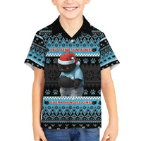 Cat Christmas Family Matching Puletasi and Hawaiian Shirt It’s Fine I’m Fine Everything Is Fine - Wonder Print Shop