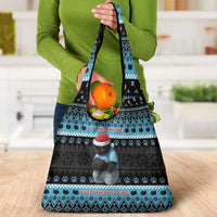 Cat Christmas Grocery Bag It’s Fine I’m Fine Everything Is Fine - Wonder Print Shop