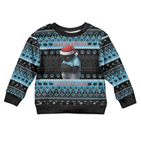 Cat Christmas Kid Ugly Christmas Sweater It’s Fine I’m Fine Everything Is Fine - Wonder Print Shop