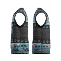 Cat Christmas Knitted V-Neck Vest It’s Fine I’m Fine Everything Is Fine - Wonder Print Shop