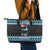 Cat Christmas Leather Tote Bag It’s Fine I’m Fine Everything Is Fine - Wonder Print Shop