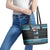 Cat Christmas Leather Tote Bag It’s Fine I’m Fine Everything Is Fine - Wonder Print Shop