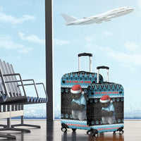 Cat Christmas Luggage Cover It’s Fine I’m Fine Everything Is Fine - Wonder Print Shop