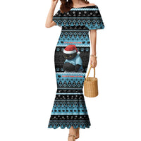 Cat Christmas Mermaid Dress It’s Fine I’m Fine Everything Is Fine - Wonder Print Shop