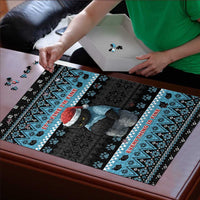 Cat Christmas Puzzle It’s Fine I’m Fine Everything Is Fine - Wonder Print Shop