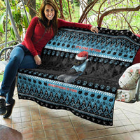 Cat Christmas Quilt It’s Fine I’m Fine Everything Is Fine - Wonder Print Shop