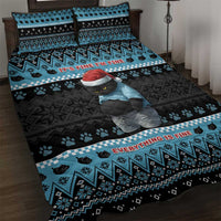 Cat Christmas Quilt Bed Set It’s Fine I’m Fine Everything Is Fine - Wonder Print Shop