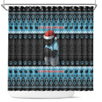 Cat Christmas Shower Curtain It’s Fine I’m Fine Everything Is Fine - Wonder Print Shop