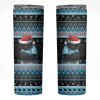 Cat Christmas Skinny Tumbler It’s Fine I’m Fine Everything Is Fine - Wonder Print Shop