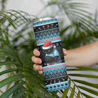 Cat Christmas Skinny Tumbler It’s Fine I’m Fine Everything Is Fine - Wonder Print Shop