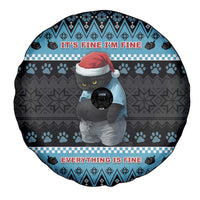 Cat Christmas Spare Tire Cover It’s Fine I’m Fine Everything Is Fine - Wonder Print Shop
