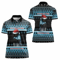 Cat Christmas Women Polo Shirt It’s Fine I’m Fine Everything Is Fine - Wonder Print Shop