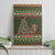 Book Lovers Christmas Canvas Wall Art Gingerbread With Xmas Book Tree - Wonder Print Shop