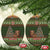 Book Lovers Christmas Ceramic Ornament Gingerbread With Xmas Book Tree - Wonder Print Shop