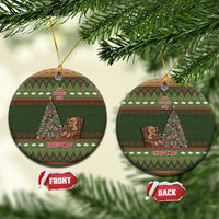 Book Lovers Christmas Ceramic Ornament Gingerbread With Xmas Book Tree - Wonder Print Shop